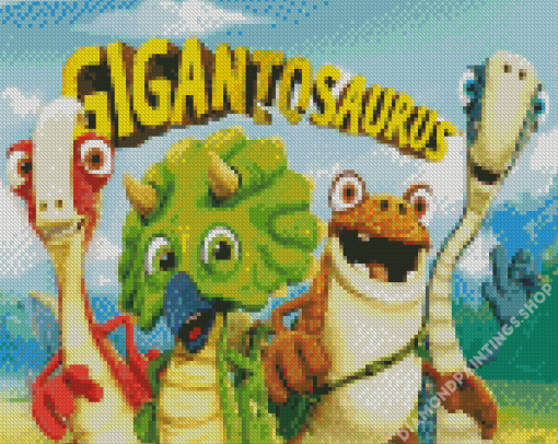 Gigantosaurus Animation Poster Diamond Paintings