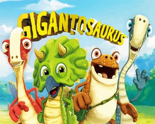 Gigantosaurus Animation Poster Diamond Paintings