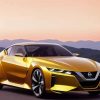 Gold Nissan s15 car Diamond By Numbers