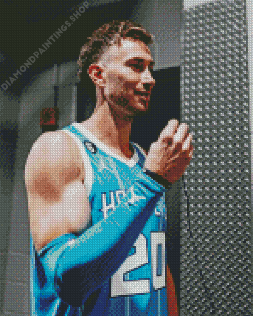 Gordon Hayward Side Profile Diamond Paints