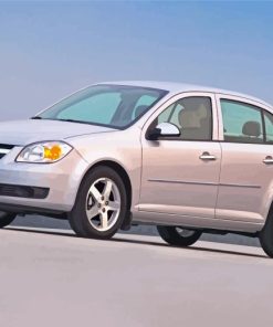 Grey Chevrolet cobalt Car Diamond With Numbers