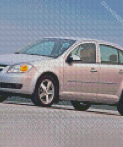 Grey Chevrolet cobalt Car Diamond With Numbers