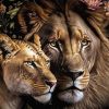 Lion and Lioness Diamond By Numbers