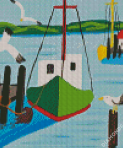 Maud Lewis Seagulls Diamond Dotz