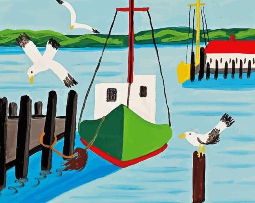 Maud Lewis Seagulls Diamond Dotz