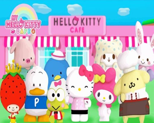 My Hello Kitty Cafe Sanrio poster Diamond Paints