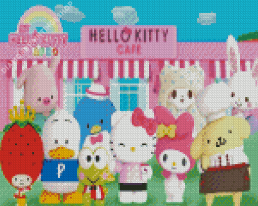 My Hello Kitty Cafe Sanrio poster Diamond Paints