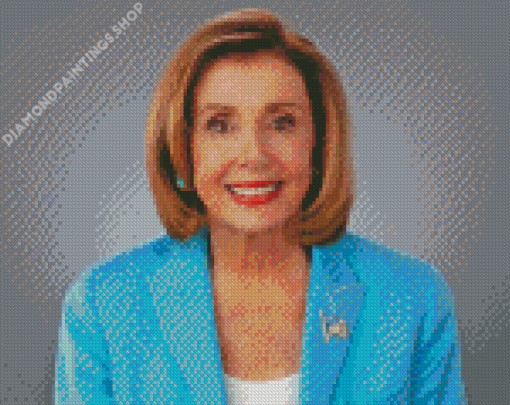 Nancy pelosi smiling Diamond Dotz