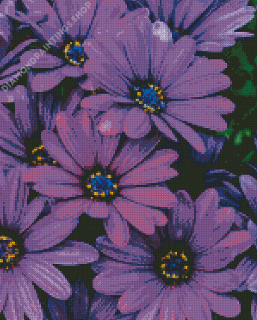 Purple plant flowers Diamond Paintings