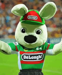 Rabbitohs NRL Rabbit Mascot Diamond By Numbers