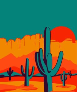 Saguaro National Park Tucson Arizona Diamond By Numbers