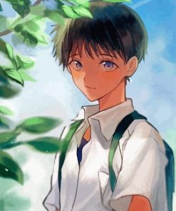 Shinji Ikari anime art Diamond By Numbers