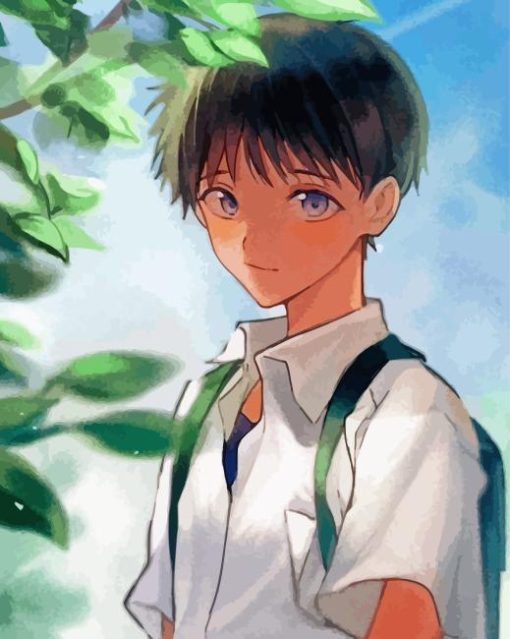 Shinji Ikari anime art Diamond By Numbers