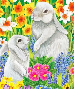 Spring Friends Bunnies Diamond Dotz