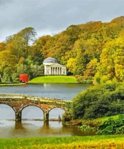 Stourhead in autumn Diamond Paintings