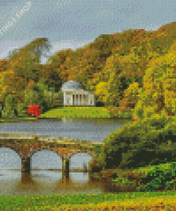 Stourhead in autumn Diamond Paintings