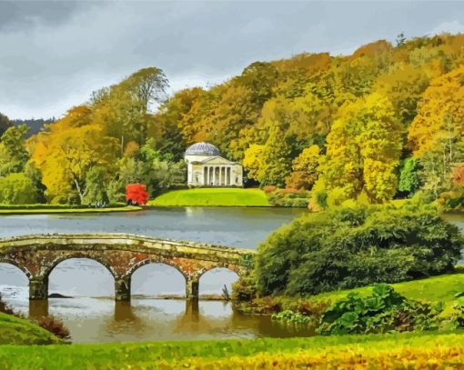 Stourhead in autumn Diamond Paintings