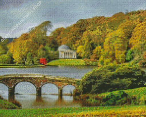 Stourhead in autumn Diamond Paintings