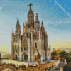 Temple of the Sacred Heart of Jesus spain Diamond By Numbers