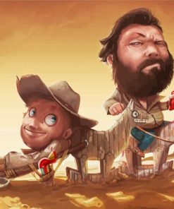 Terence Hill and Bud Spencer Caricature Diamond Paintings