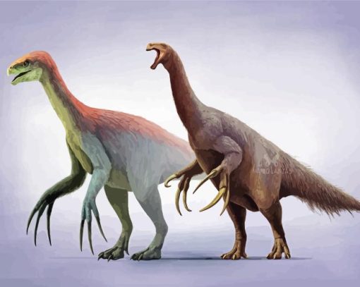 Therizinosaurus Dinosaurs Animals Diamond Paintings