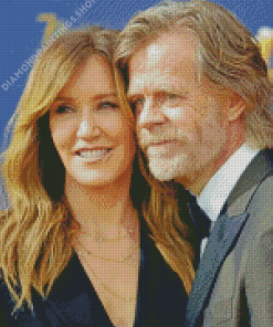 William h Macy with his wife Diamond Paintings