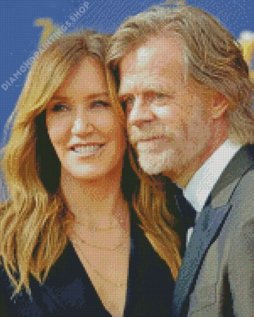 William h Macy with his wife Diamond Paintings