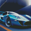 aesthetic blue car Diamond Paintings