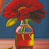 aesthetic red flower in glass bottle Diamond Dotz