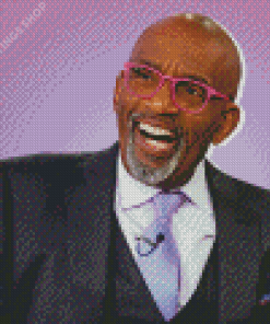 al roker With Pink Glasses Diamond Paintings