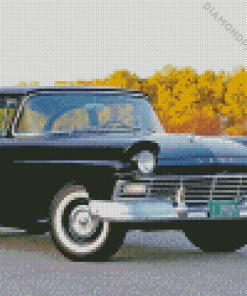 black 1957 ford Diamond Paints