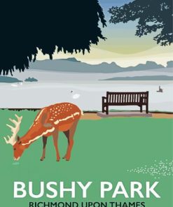 bushy park England Poster Diamond By Numbers