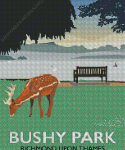 bushy park England Poster Diamond By Numbers