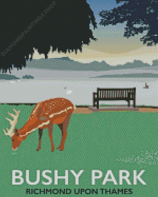 bushy park England Poster Diamond By Numbers