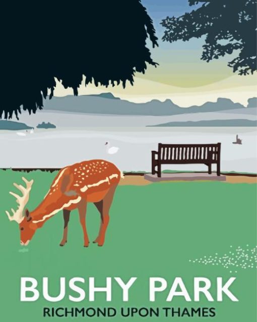 bushy park England Poster Diamond By Numbers