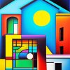 cubism houses Diamond Paintings