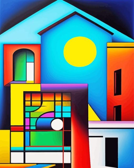 cubism houses Diamond Paintings