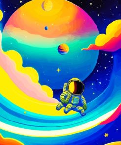 cute astronaut art Diamond Dotz