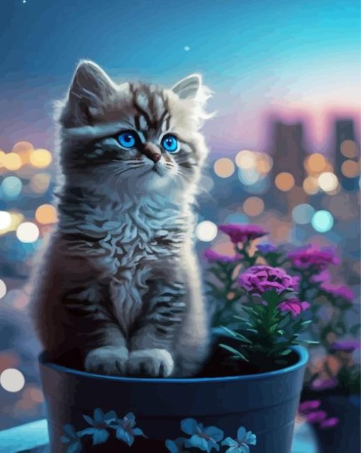 Cute Cat Diamond Painting