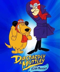 dastardly and muttley poster Diamond With Numbers