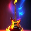 fire guitar Diamond Paintings