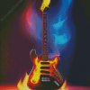 fire guitar Diamond Paintings