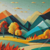 mountains landscape Diamond Paints