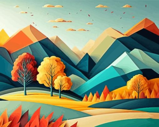 mountains landscape Diamond Paints