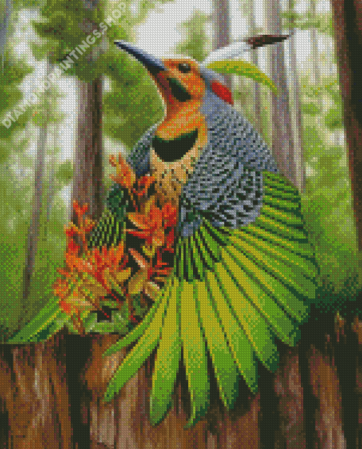 native bird Diamond Paints