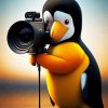 penguin the camera man Diamond Paintings