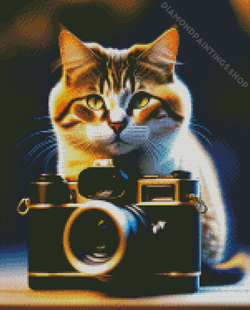 photograph cat Diamond By Numbers