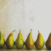 row of antique pears Diamond Paintings