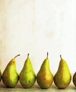 row of antique pears Diamond Paintings