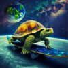 skater turtle Diamond By Numbers